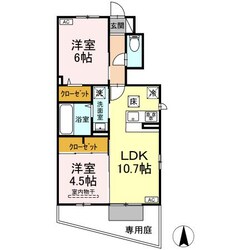 D-room SachiⅡの物件間取画像